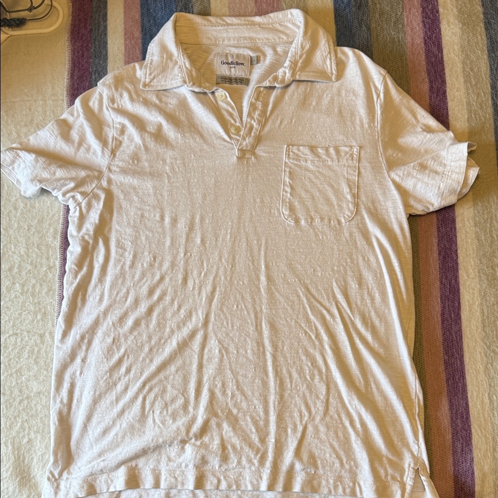 Goodfellow White Polo Shirt